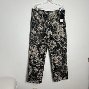 Brooklyn Laundry Men’s Jeans Wide-Leg Black Gray Denim Size 38